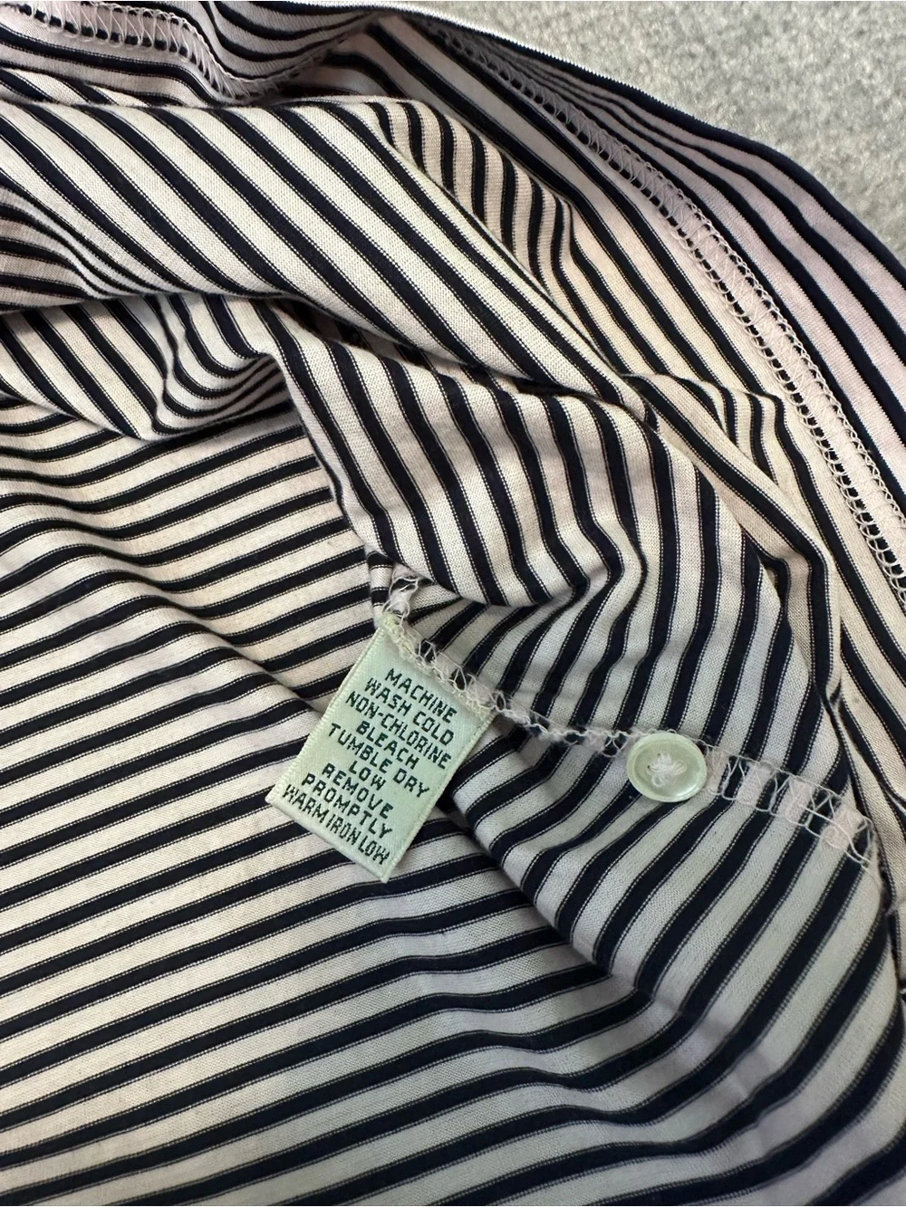 Fairway & Greene Men’s Golf Polo Pink & Navy Stripe Size XL Preppy Quiet Luxury